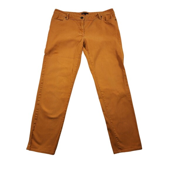 Chaus Jeans Women's 12 Soft Denim 5-Pockets Preppy Classic Taper Leg Rust Gold - Picture 1 of 7